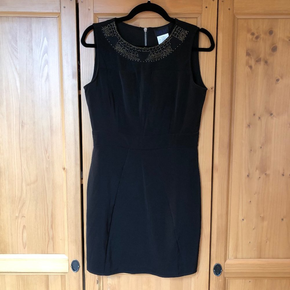 Black dress with bead embellishment NWOT